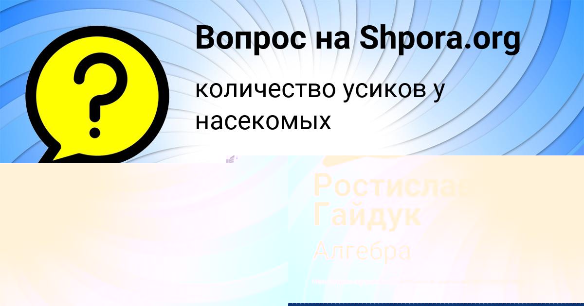 Картинка с текстом вопроса от пользователя АМИНА СОЛОВЕЙ