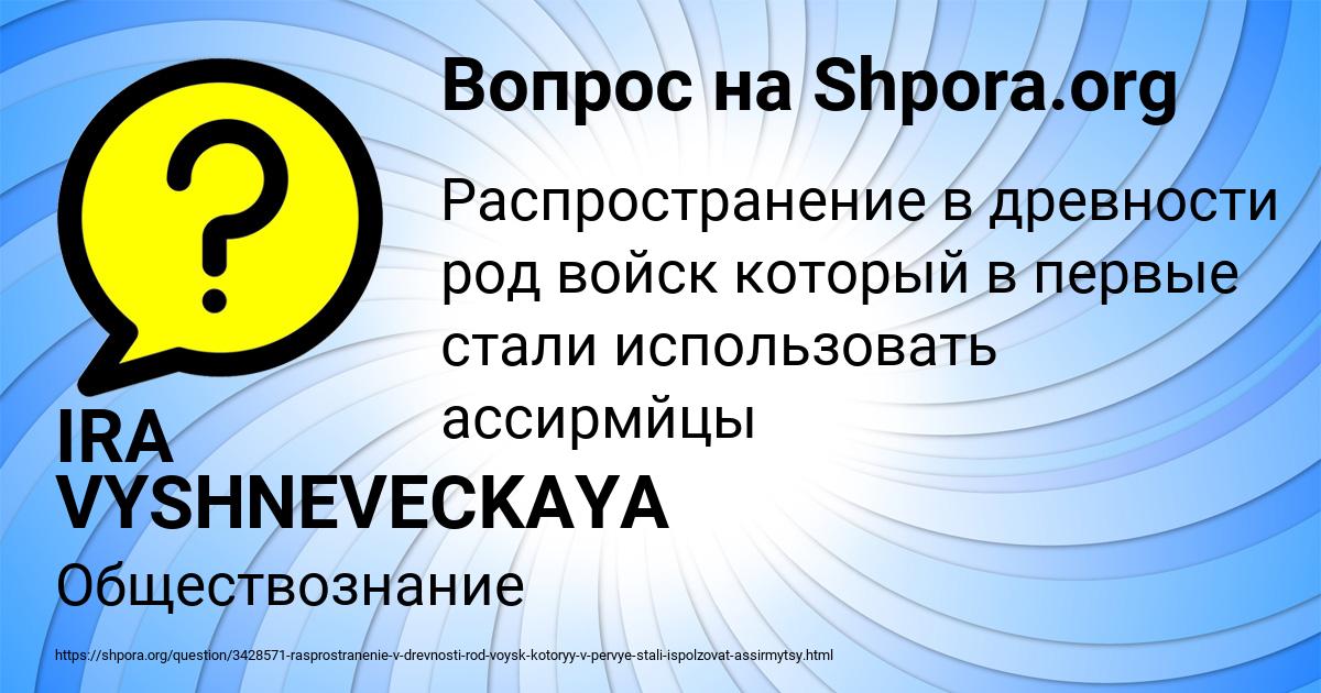 Картинка с текстом вопроса от пользователя IRA VYSHNEVECKAYA