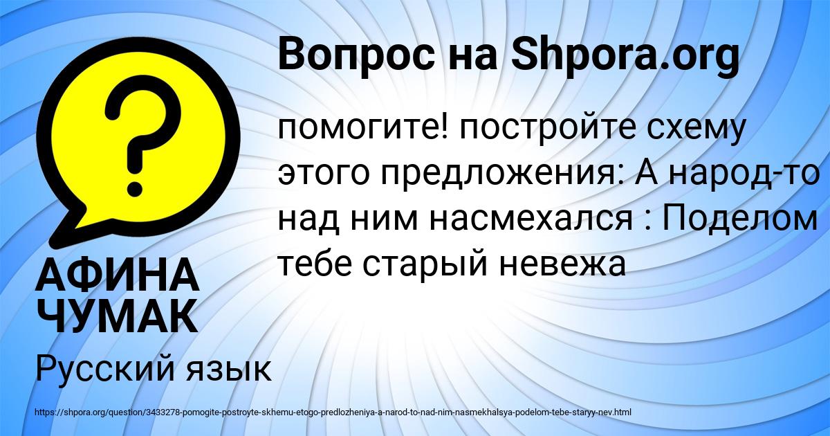 Картинка с текстом вопроса от пользователя АФИНА ЧУМАК