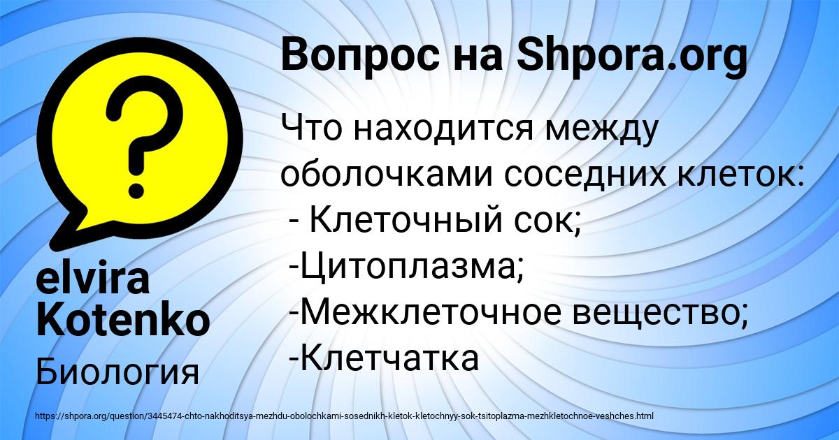 Картинка с текстом вопроса от пользователя elvira Kotenko