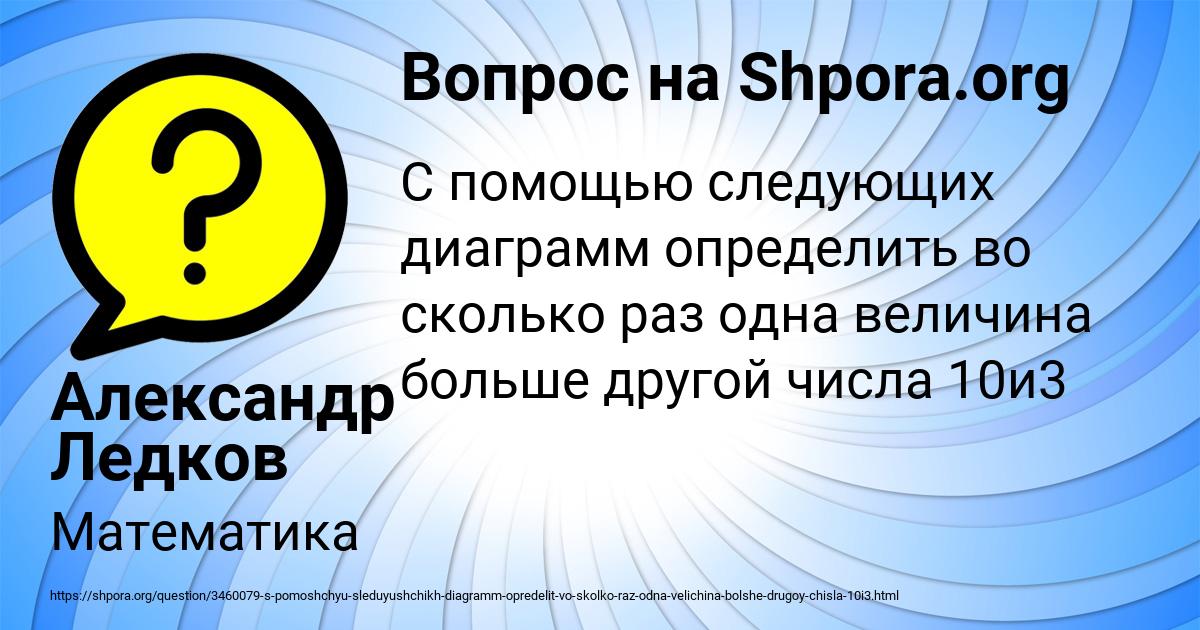 Картинка с текстом вопроса от пользователя Александр Ледков