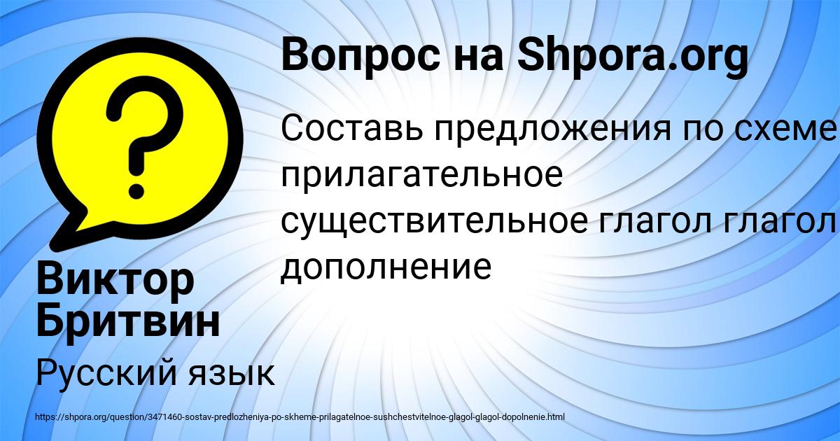Картинка с текстом вопроса от пользователя Виктор Бритвин