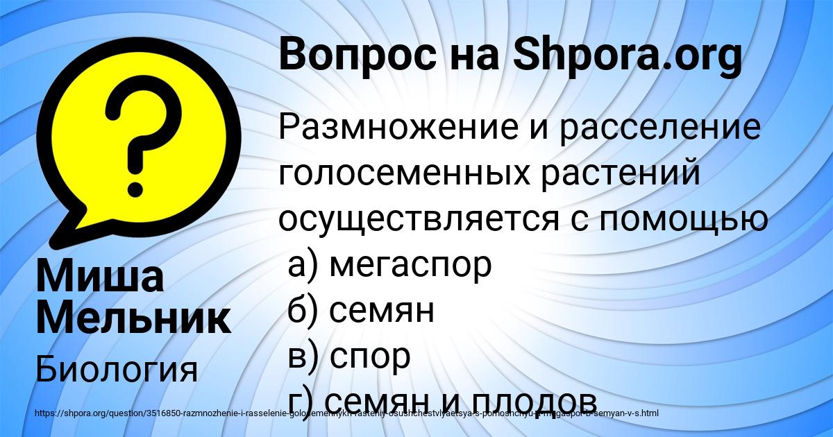 Картинка с текстом вопроса от пользователя Миша Мельник
