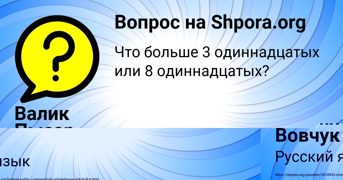 Картинка с текстом вопроса от пользователя Ксения Вовчук