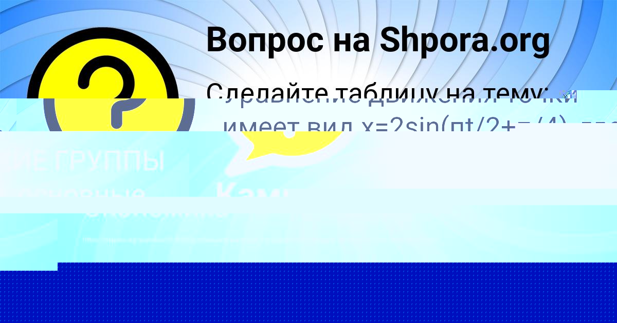 Картинка с текстом вопроса от пользователя Виктория Тура