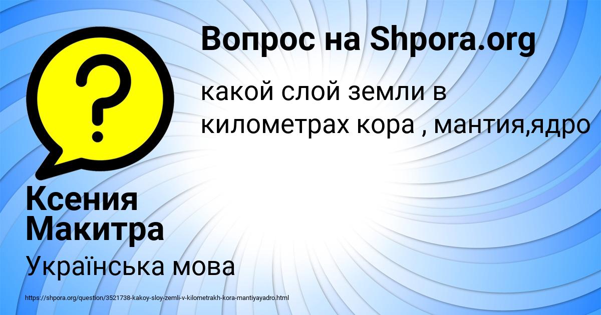 Картинка с текстом вопроса от пользователя Ксения Макитра