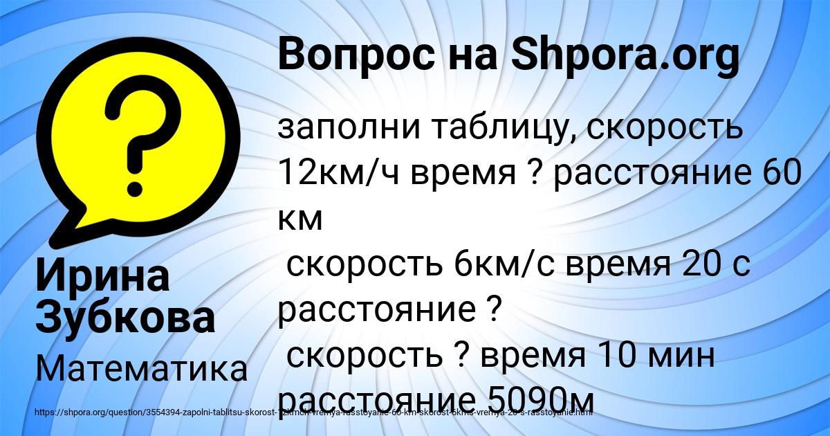 Картинка с текстом вопроса от пользователя Ирина Зубкова