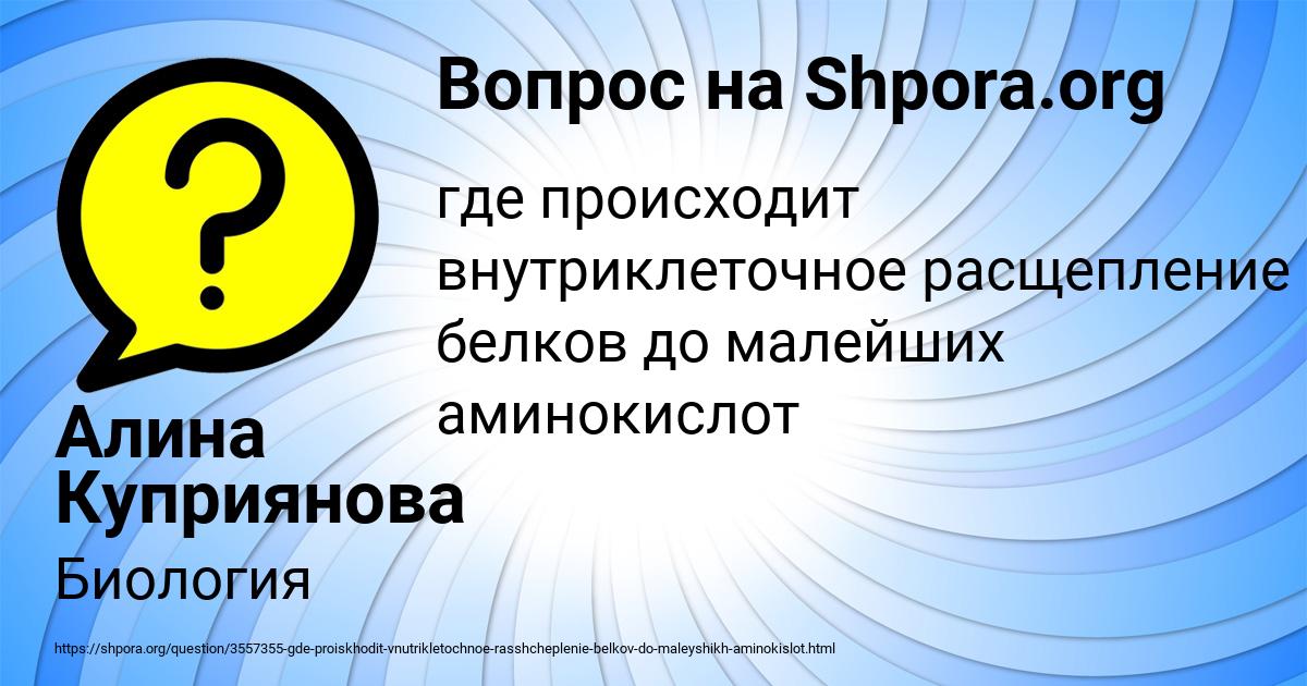 Картинка с текстом вопроса от пользователя Алина Куприянова