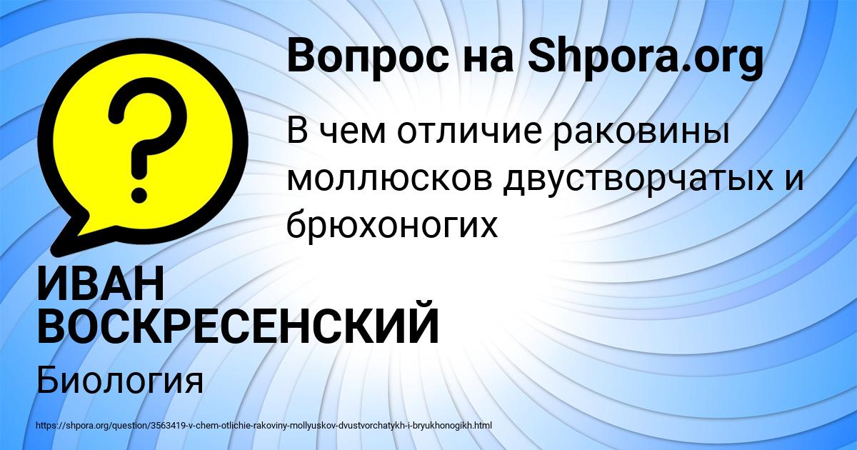 Картинка с текстом вопроса от пользователя ИВАН ВОСКРЕСЕНСКИЙ