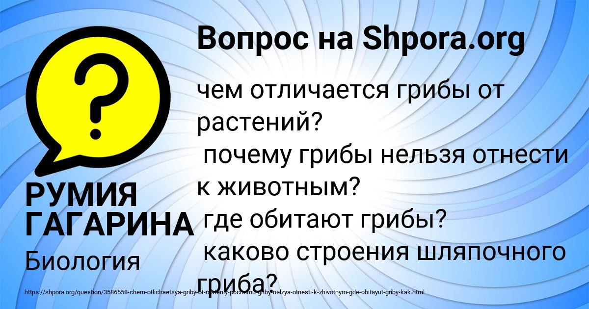 Картинка с текстом вопроса от пользователя РУМИЯ ГАГАРИНА