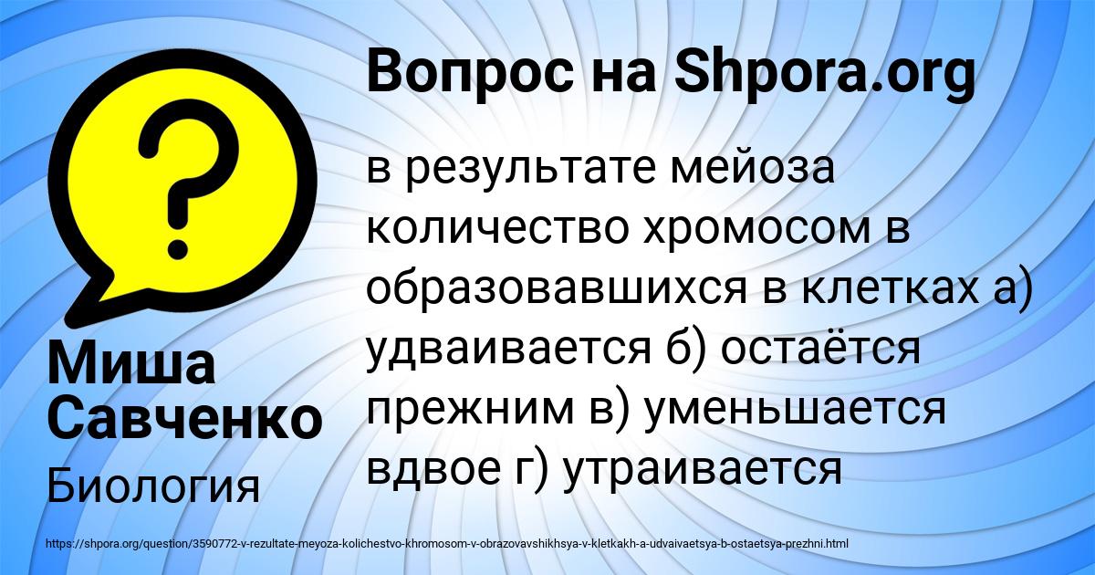 Картинка с текстом вопроса от пользователя Миша Савченко
