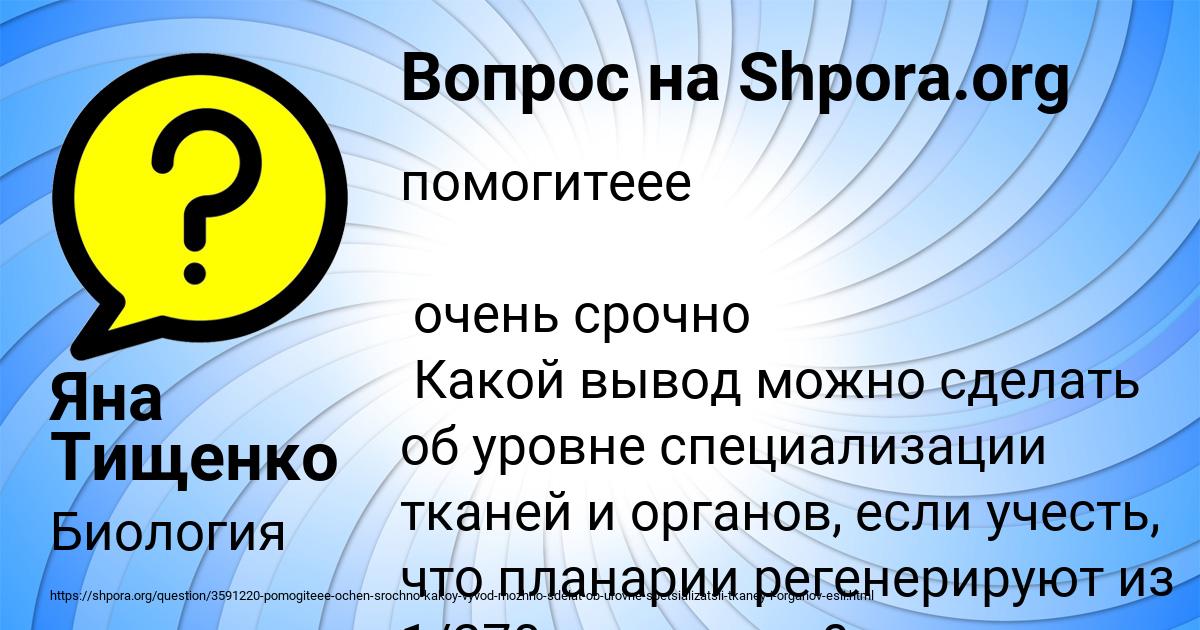 Картинка с текстом вопроса от пользователя Яна Тищенко