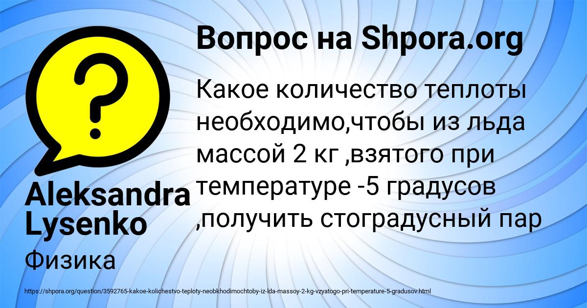 Картинка с текстом вопроса от пользователя Aleksandra Lysenko