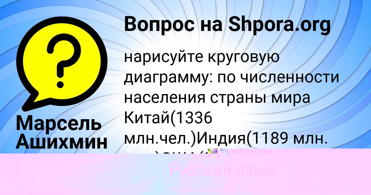 Картинка с текстом вопроса от пользователя Диана Бабуркина