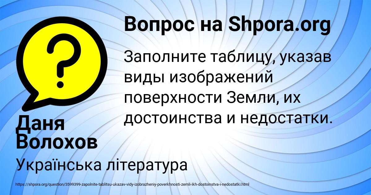 Картинка с текстом вопроса от пользователя Даня Волохов