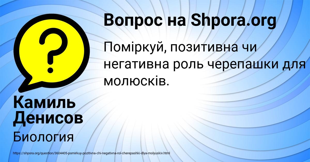 Картинка с текстом вопроса от пользователя Камиль Денисов