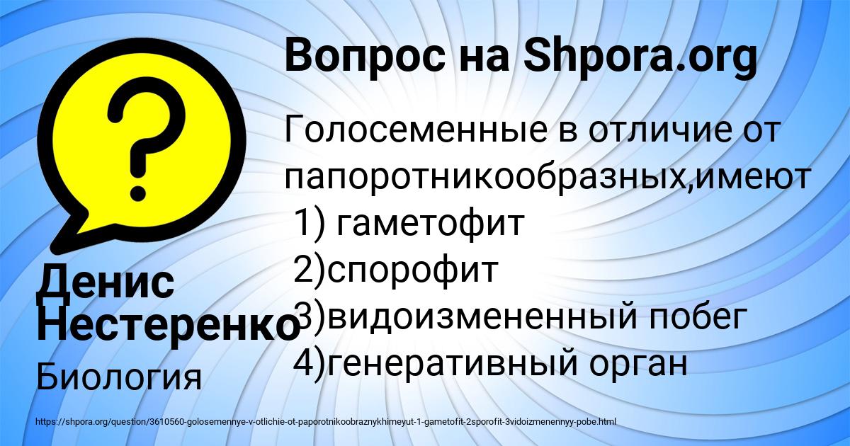 Картинка с текстом вопроса от пользователя Денис Нестеренко