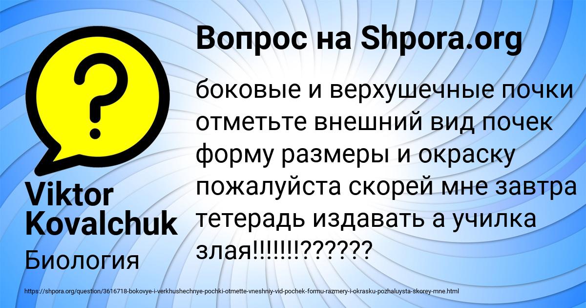 Картинка с текстом вопроса от пользователя Viktor Kovalchuk