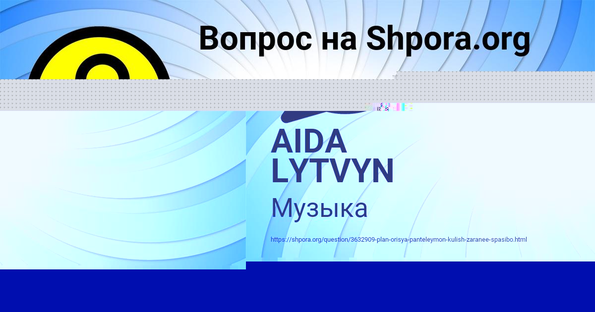 Картинка с текстом вопроса от пользователя AIDA LYTVYN