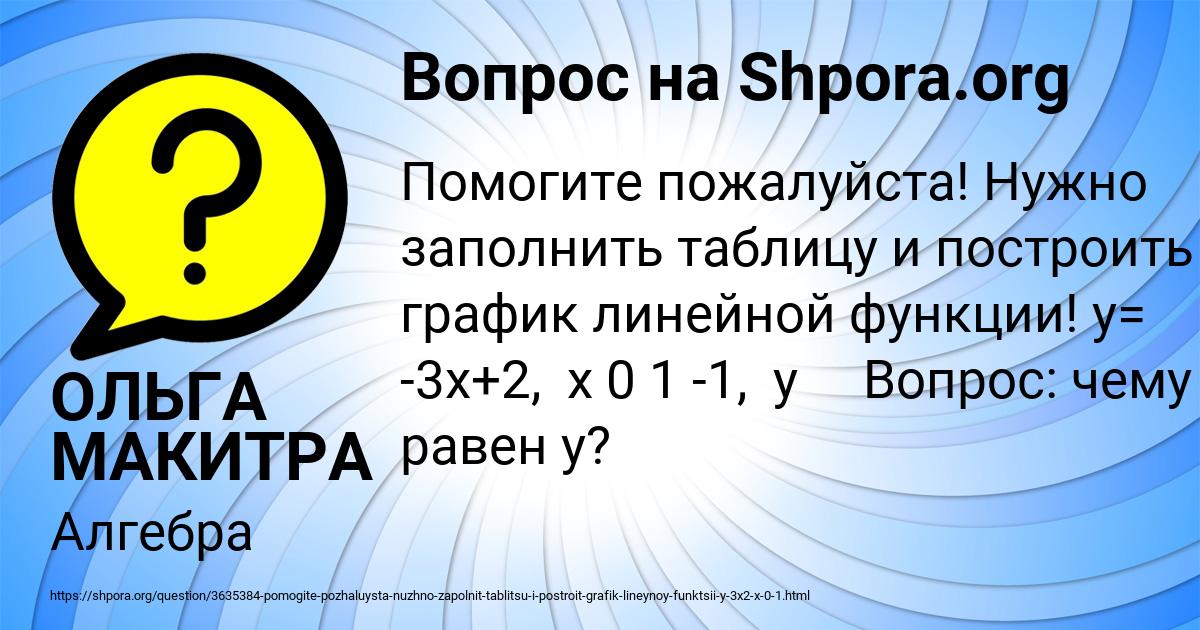 Картинка с текстом вопроса от пользователя ОЛЬГА МАКИТРА