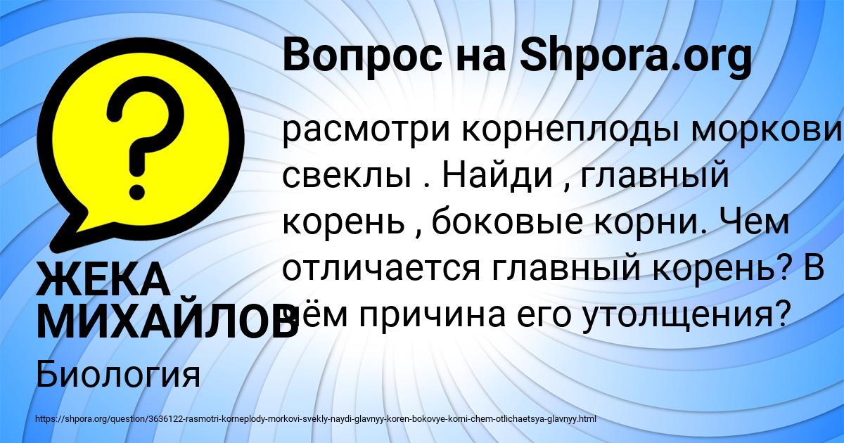 Картинка с текстом вопроса от пользователя ЖЕКА МИХАЙЛОВ