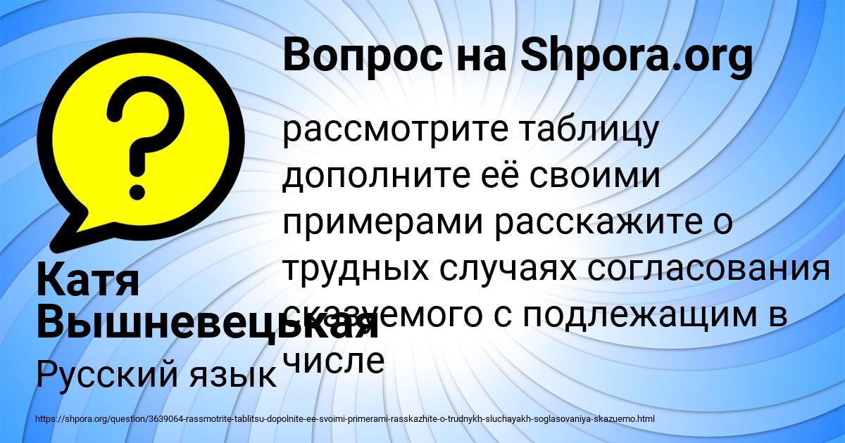 Картинка с текстом вопроса от пользователя Катя Вышневецькая