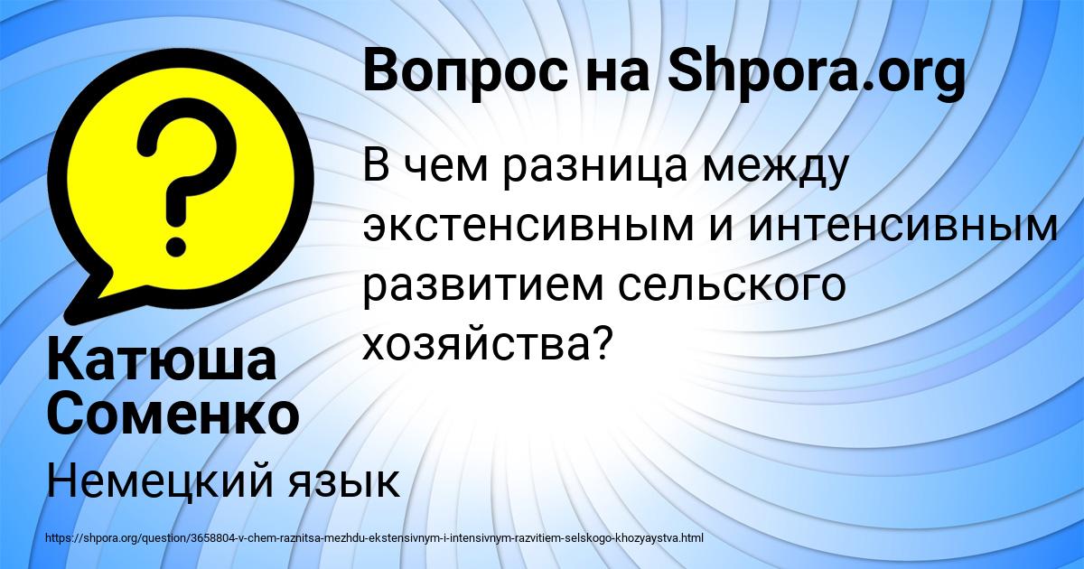 Картинка с текстом вопроса от пользователя Катюша Соменко