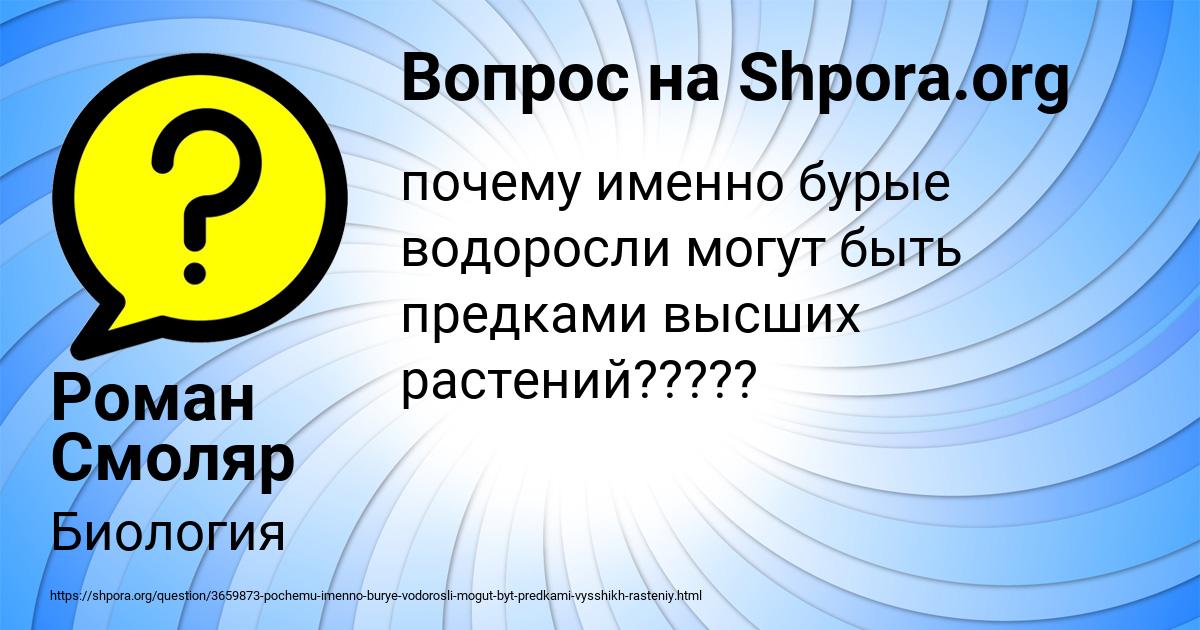Картинка с текстом вопроса от пользователя Роман Смоляр