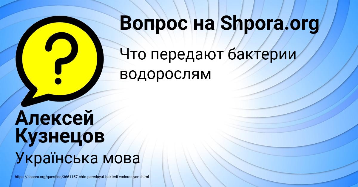 Картинка с текстом вопроса от пользователя Алексей Кузнецов