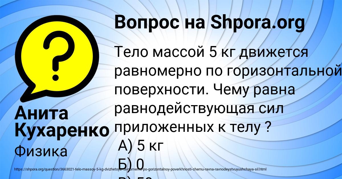 Картинка с текстом вопроса от пользователя Анита Кухаренко