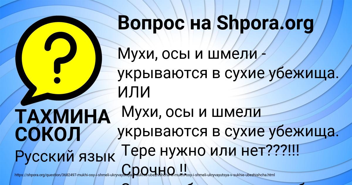 Картинка с текстом вопроса от пользователя ТАХМИНА СОКОЛ