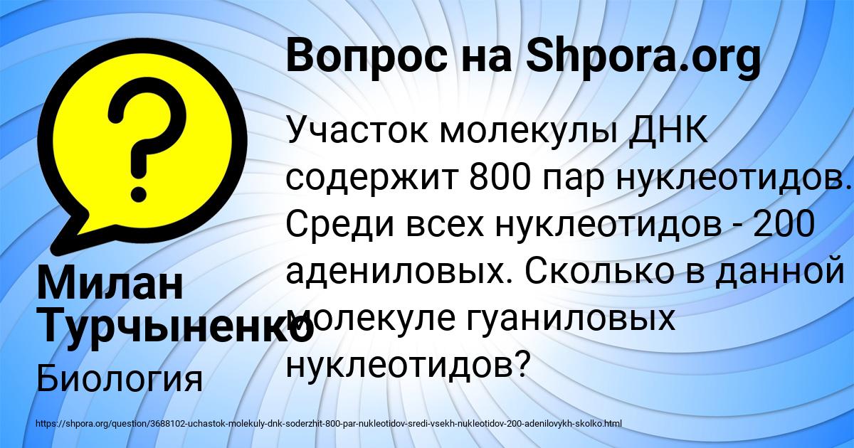 Картинка с текстом вопроса от пользователя Милан Турчыненко
