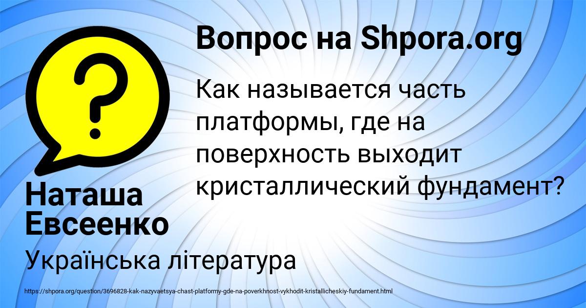 Картинка с текстом вопроса от пользователя Наташа Евсеенко