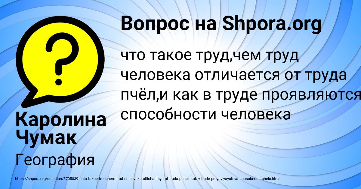 Картинка с текстом вопроса от пользователя Каролина Чумак