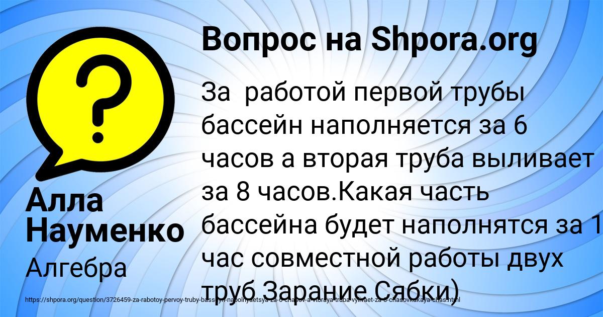 Картинка с текстом вопроса от пользователя Алла Науменко