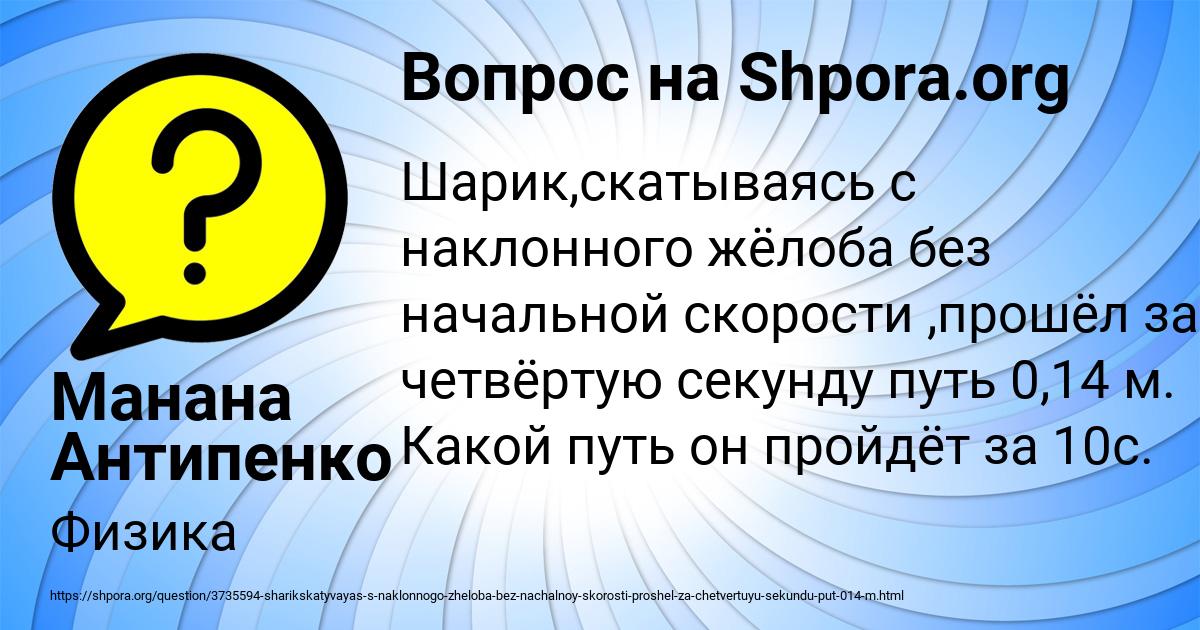 Картинка с текстом вопроса от пользователя Манана Антипенко