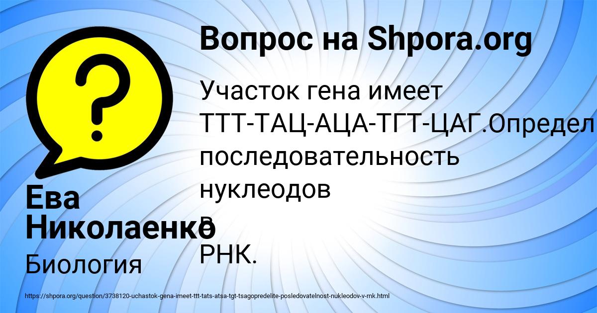 Картинка с текстом вопроса от пользователя Ева Николаенко