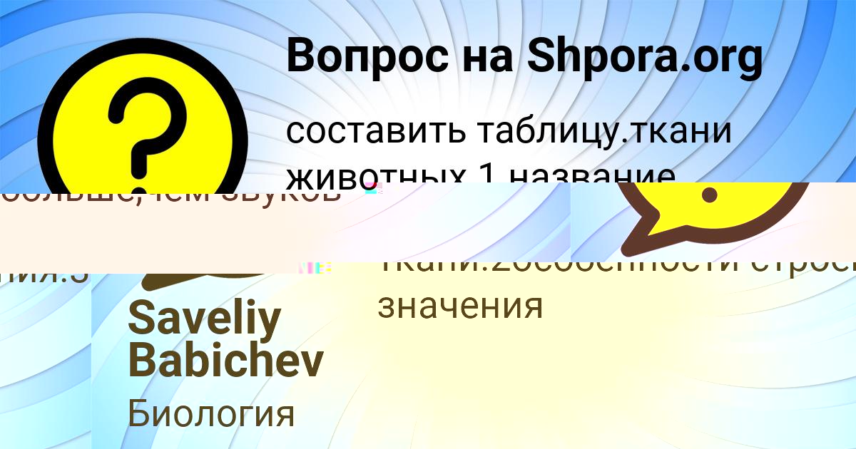 Картинка с текстом вопроса от пользователя Saveliy Babichev