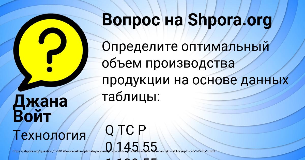 Картинка с текстом вопроса от пользователя Джана Войт