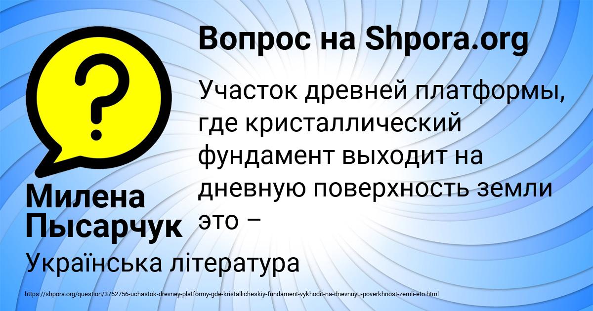 Картинка с текстом вопроса от пользователя Милена Пысарчук