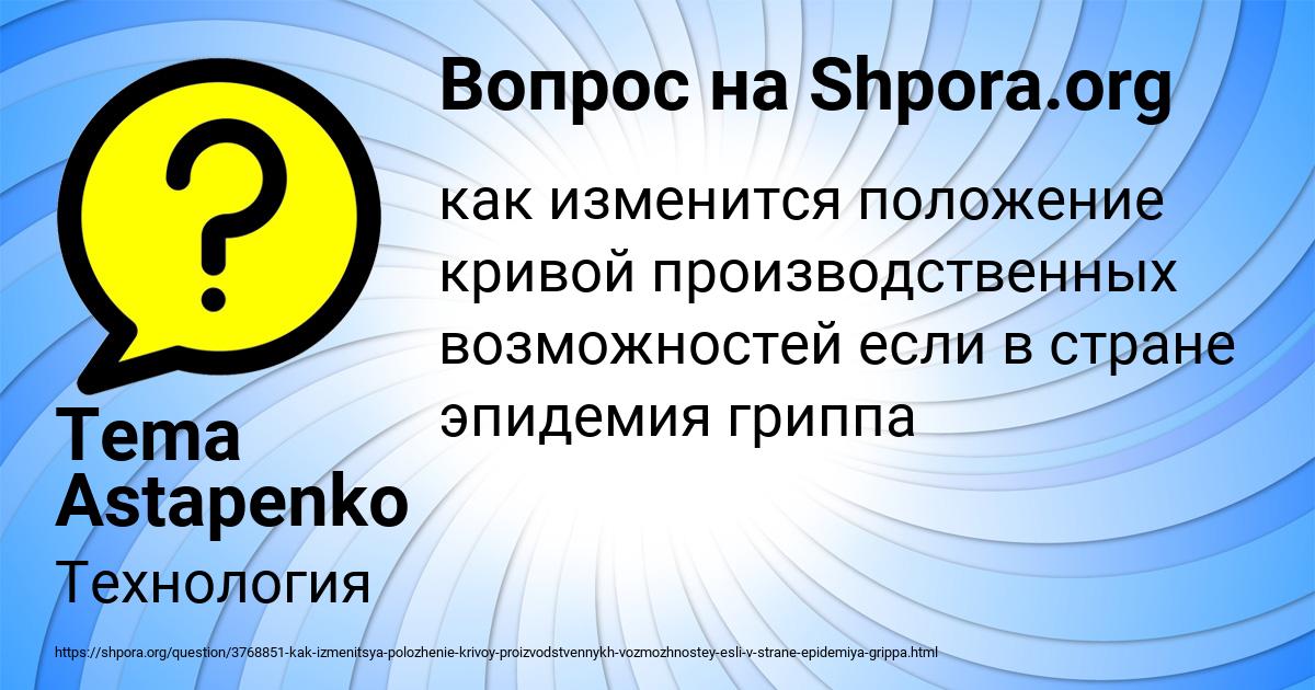 Картинка с текстом вопроса от пользователя Tema Astapenko 