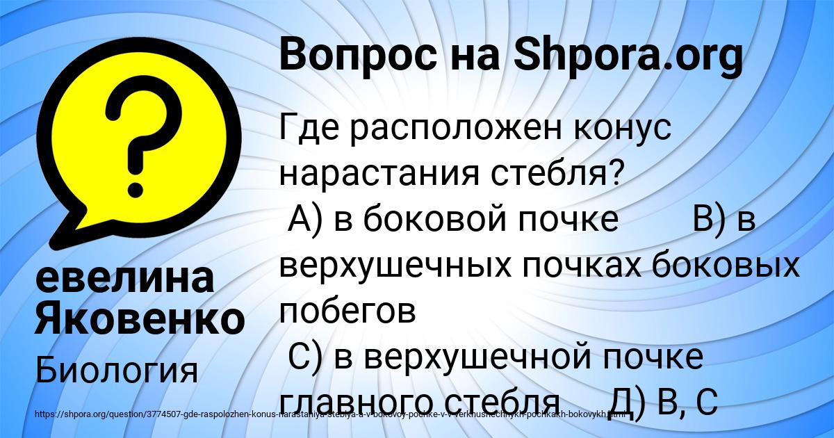 Картинка с текстом вопроса от пользователя евелина Яковенко