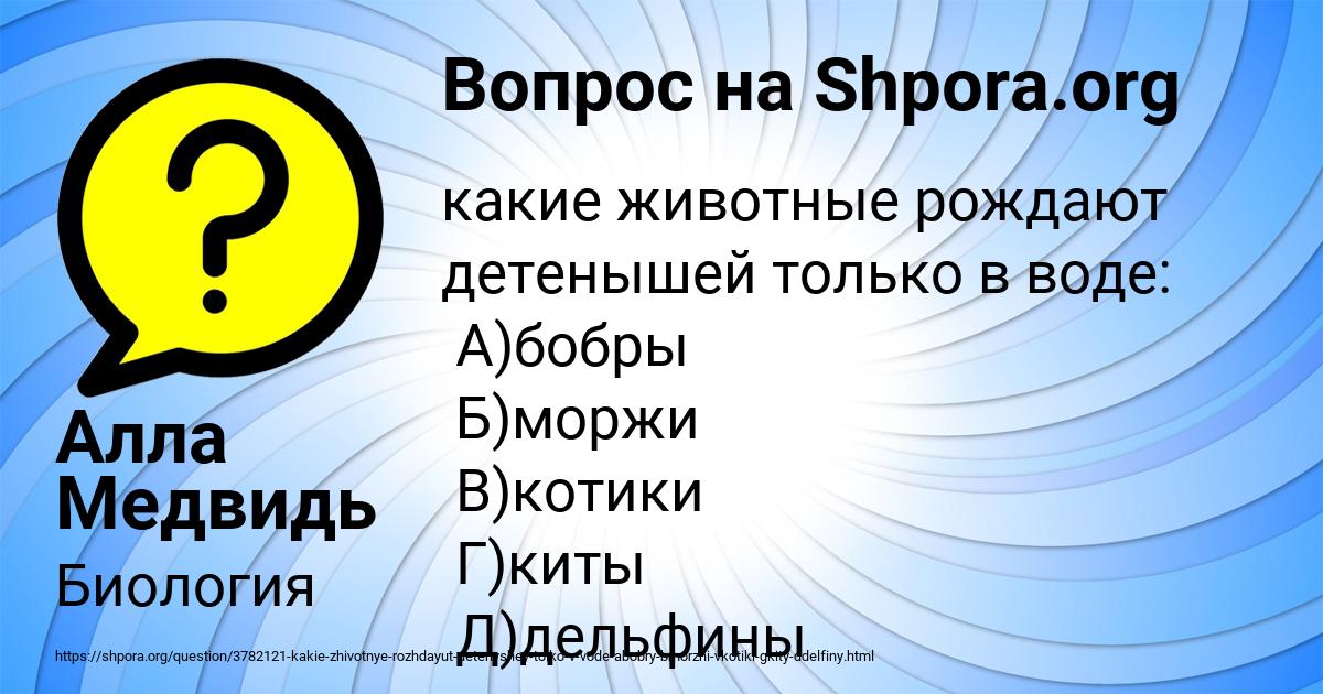Картинка с текстом вопроса от пользователя Алла Медвидь