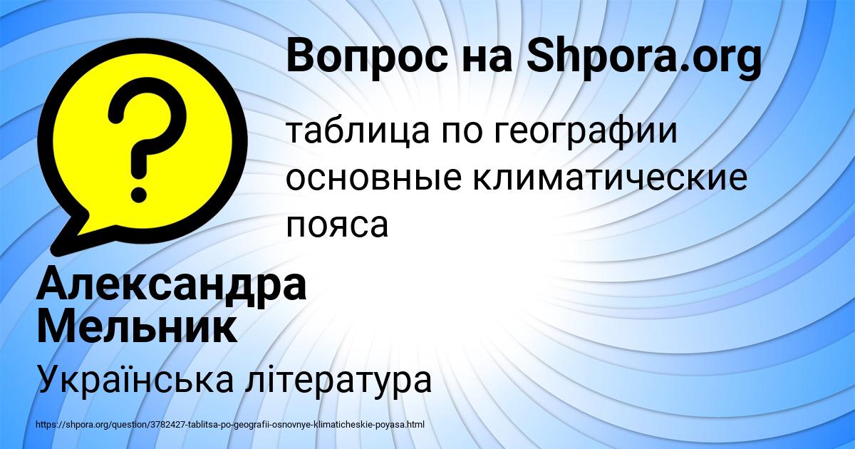 Картинка с текстом вопроса от пользователя Александра Мельник