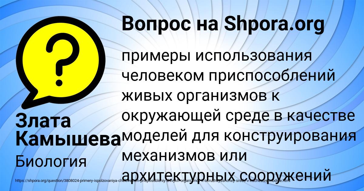 Картинка с текстом вопроса от пользователя Злата Камышева