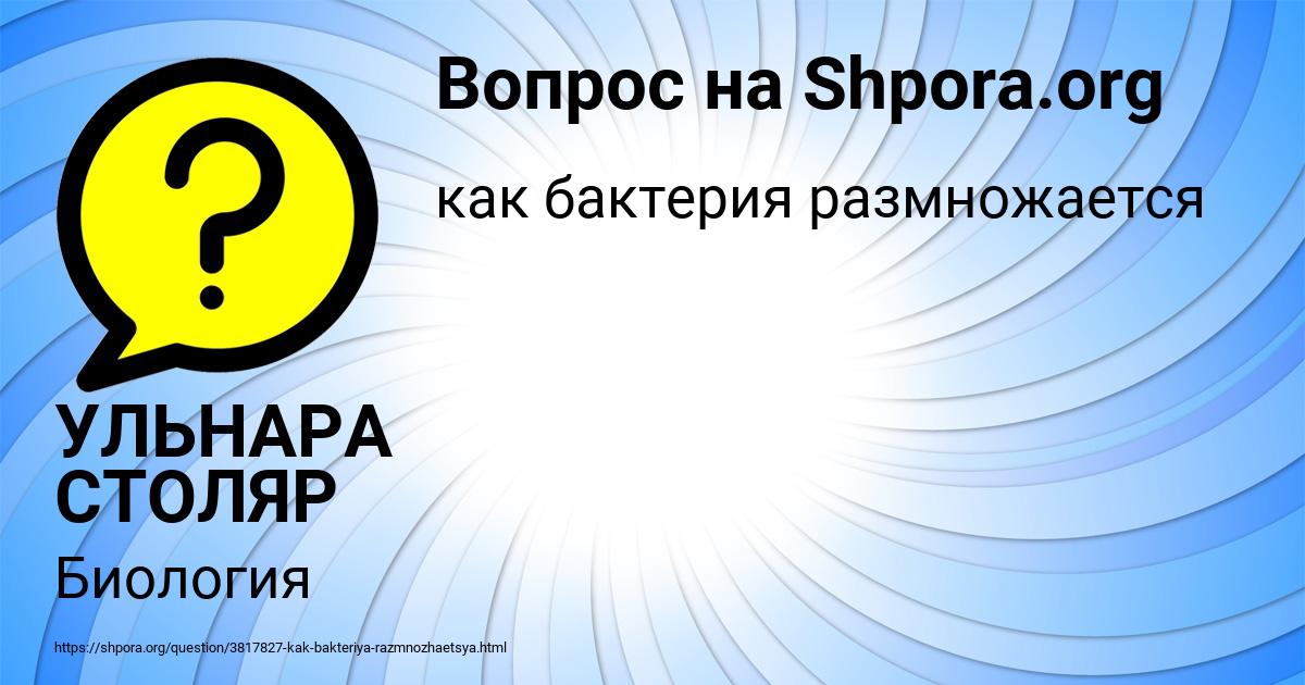 Картинка с текстом вопроса от пользователя УЛЬНАРА СТОЛЯР