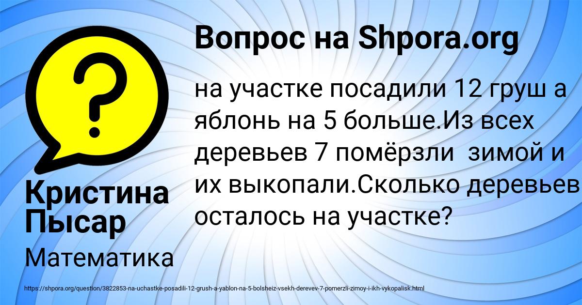 Картинка с текстом вопроса от пользователя Кристина Пысар