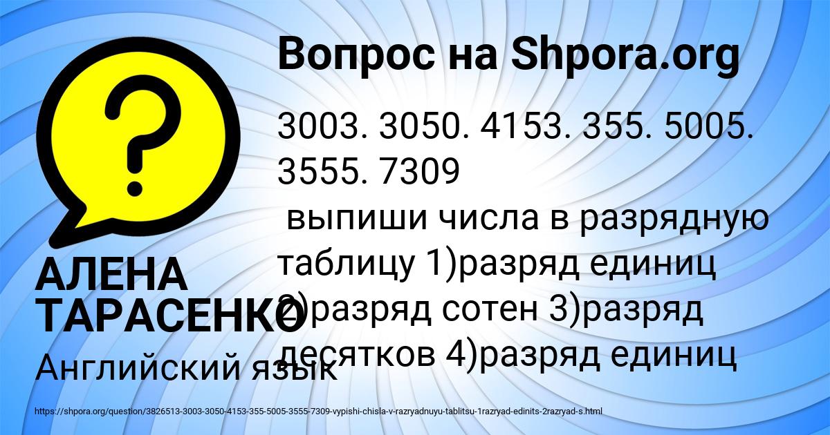 Картинка с текстом вопроса от пользователя АЛЕНА ТАРАСЕНКО