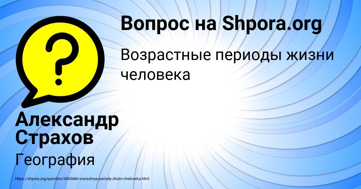 Картинка с текстом вопроса от пользователя Александр Страхов