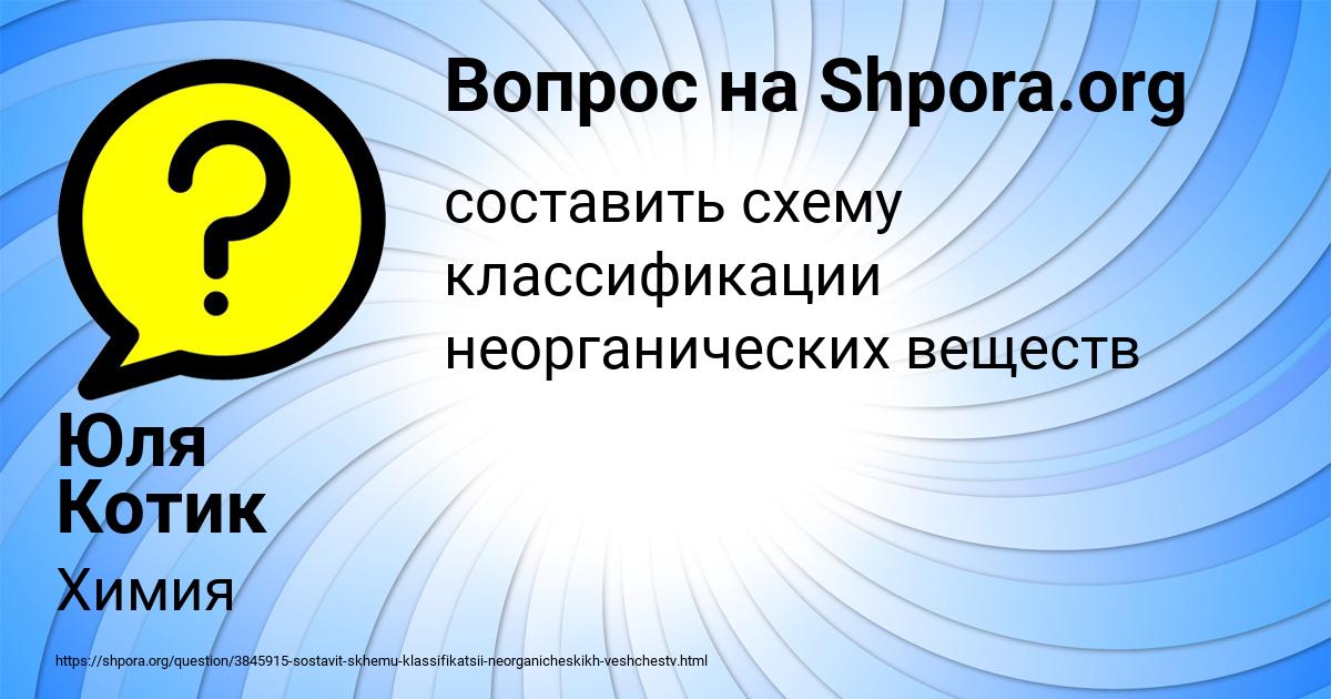Картинка с текстом вопроса от пользователя Юля Котик